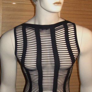 Men's shredded black muscle shirt